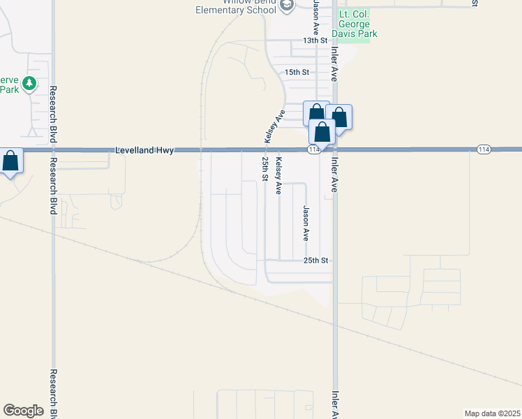 map of restaurants, bars, coffee shops, grocery stores, and more near 2010 Kelsey Avenue in Lubbock