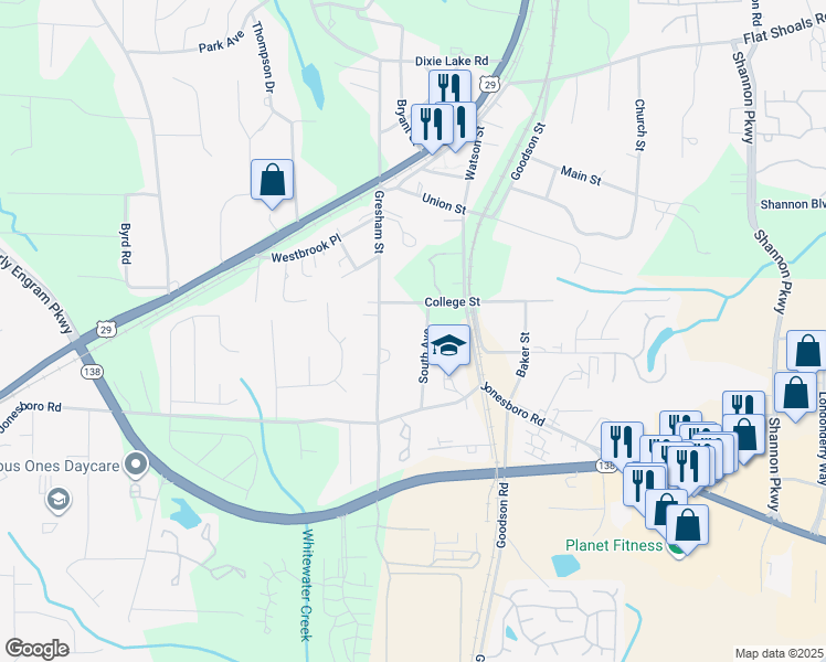 map of restaurants, bars, coffee shops, grocery stores, and more near 6658 South Avenue in Union City