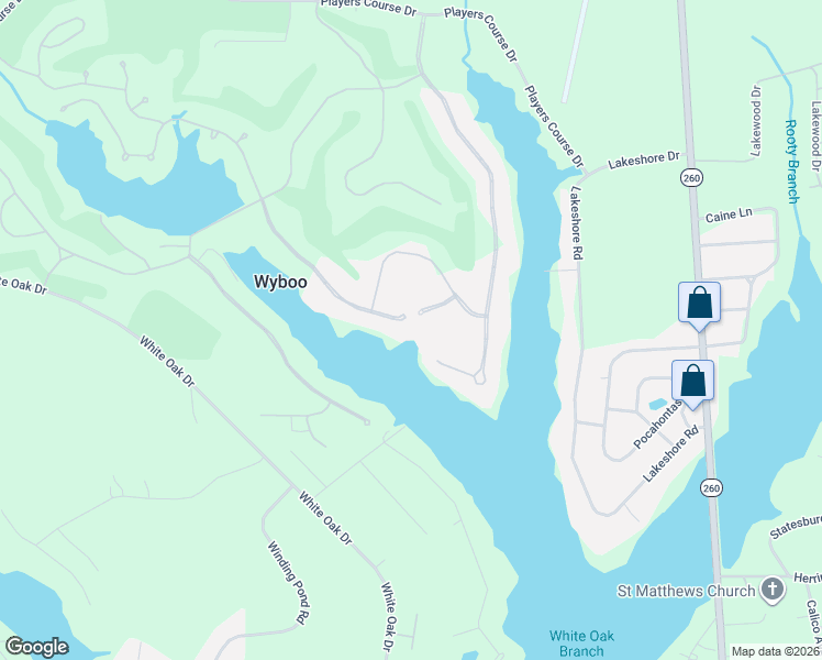 map of restaurants, bars, coffee shops, grocery stores, and more near 60 Reedy Court in Manning