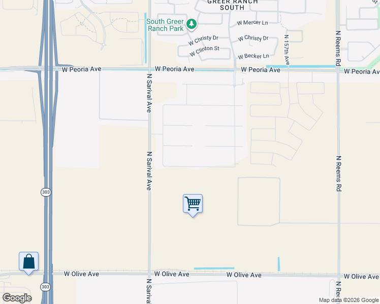map of restaurants, bars, coffee shops, grocery stores, and more near 16022 West Ironwood Drive in Waddell