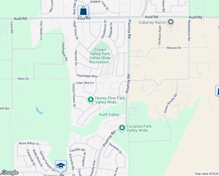map of restaurants, bars, coffee shops, grocery stores, and more near 31862 Cotton Thorn Court in Murrieta