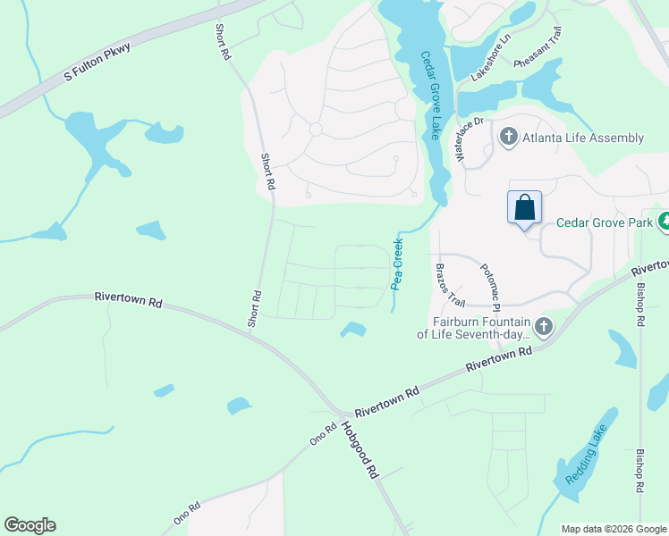 map of restaurants, bars, coffee shops, grocery stores, and more near 7975 RiverTown Road in Fairburn