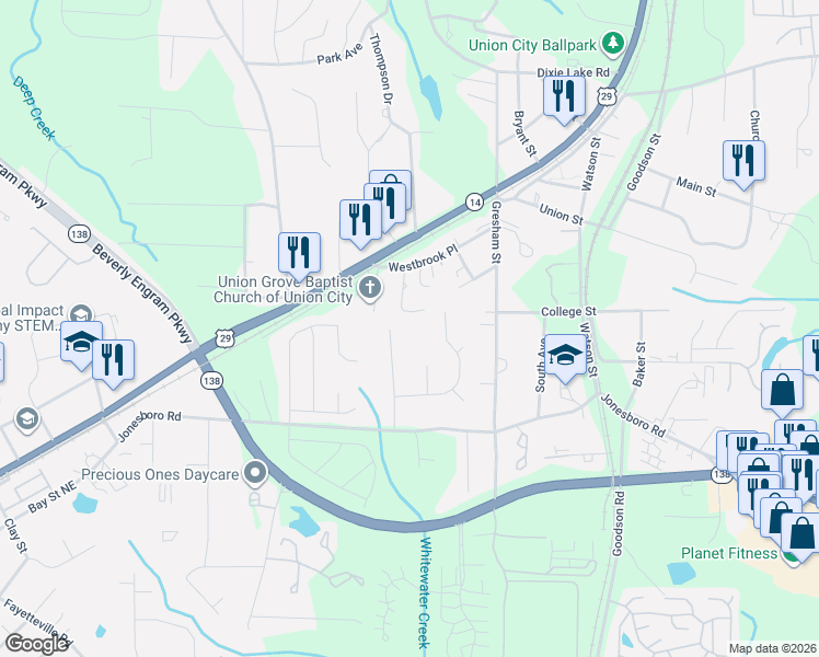 map of restaurants, bars, coffee shops, grocery stores, and more near 5089 Cotter Court in Union City