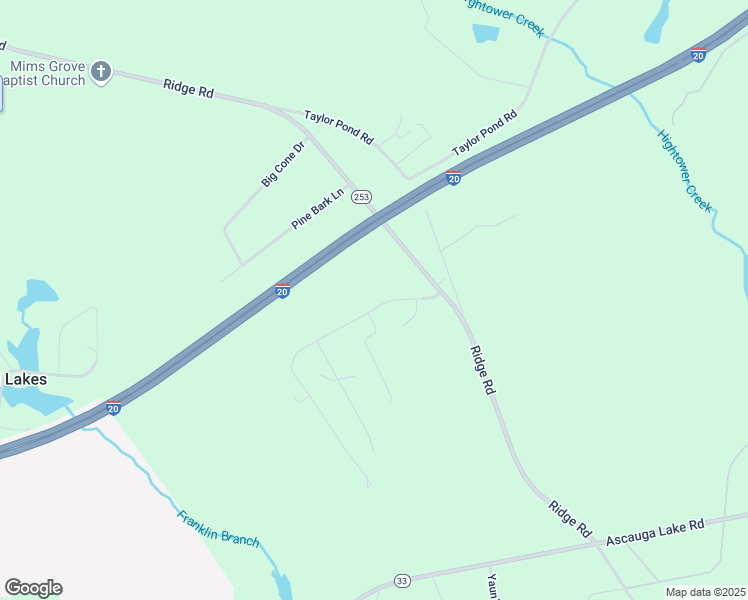 map of restaurants, bars, coffee shops, grocery stores, and more near 179 Ridgeland Drive in North Augusta