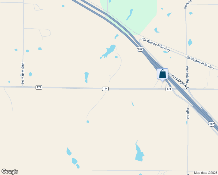 map of restaurants, bars, coffee shops, grocery stores, and more near 3084 Farm to Market Road 174 in Bowie