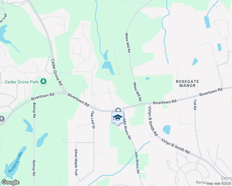 map of restaurants, bars, coffee shops, grocery stores, and more near 745 Beaver Pond Trail in Fairburn