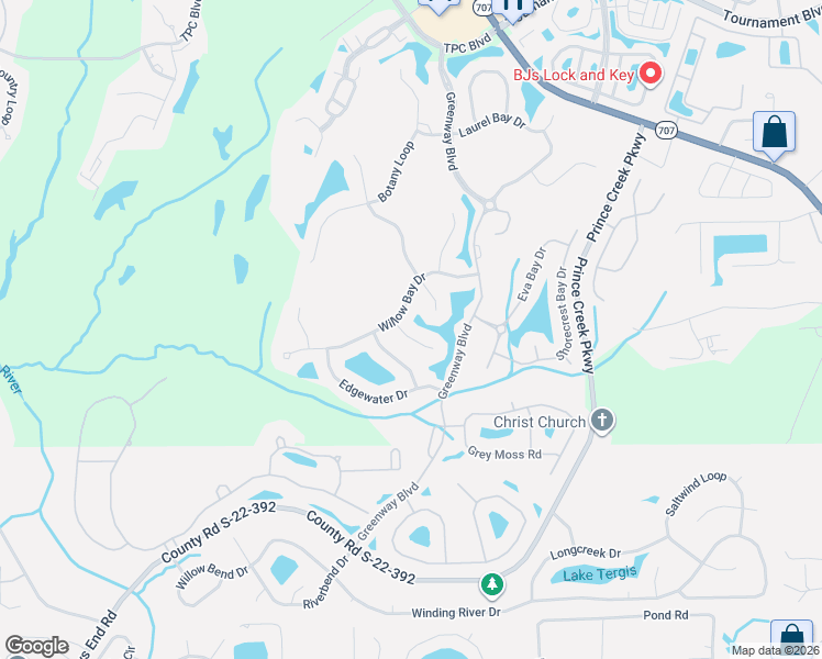 map of restaurants, bars, coffee shops, grocery stores, and more near 605 Chatman Court in Murrells Inlet