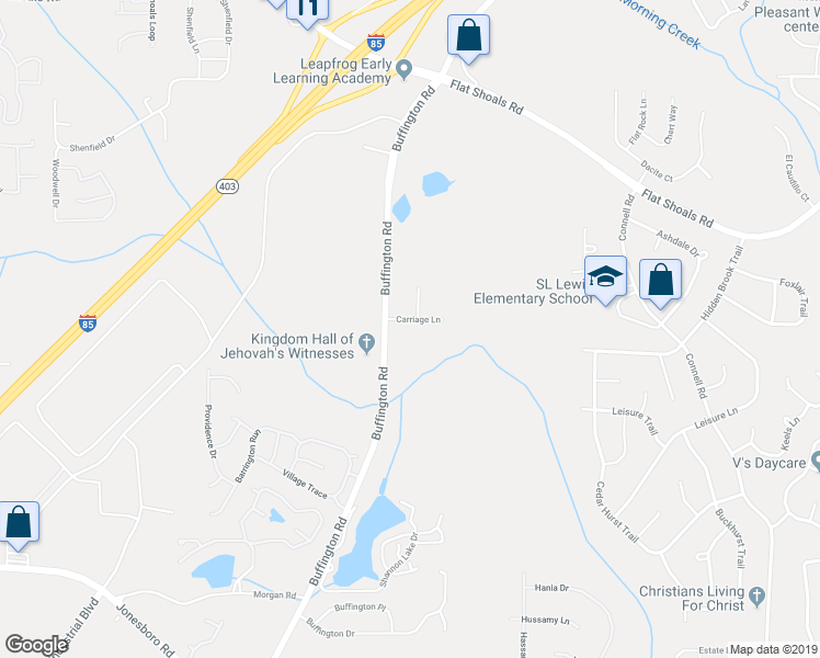 map of restaurants, bars, coffee shops, grocery stores, and more near 6558 Carriage Lane in Union City