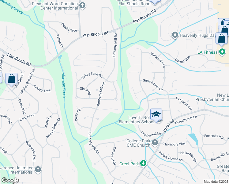 map of restaurants, bars, coffee shops, grocery stores, and more near 490 Keenan Lane in Atlanta