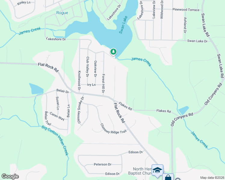 map of restaurants, bars, coffee shops, grocery stores, and more near 35 Windsong Court in Stockbridge