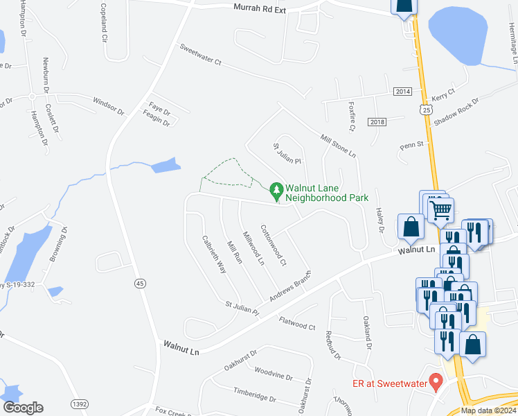 map of restaurants, bars, coffee shops, grocery stores, and more near 473 Saint Julian Place in North Augusta