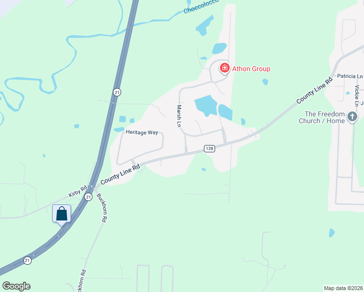 map of restaurants, bars, coffee shops, grocery stores, and more near 23 Teal Drive in Oxford
