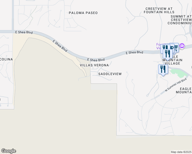 map of restaurants, bars, coffee shops, grocery stores, and more near 14249 East Cheryl Drive in Scottsdale