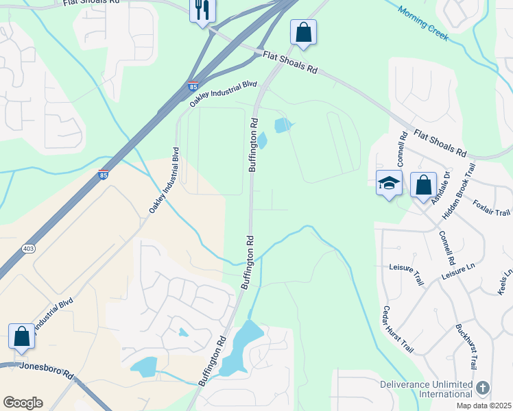 map of restaurants, bars, coffee shops, grocery stores, and more near 6558 Carriage Lane in Union City