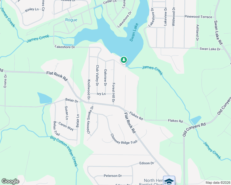 map of restaurants, bars, coffee shops, grocery stores, and more near 35 Windsong Court in Stockbridge