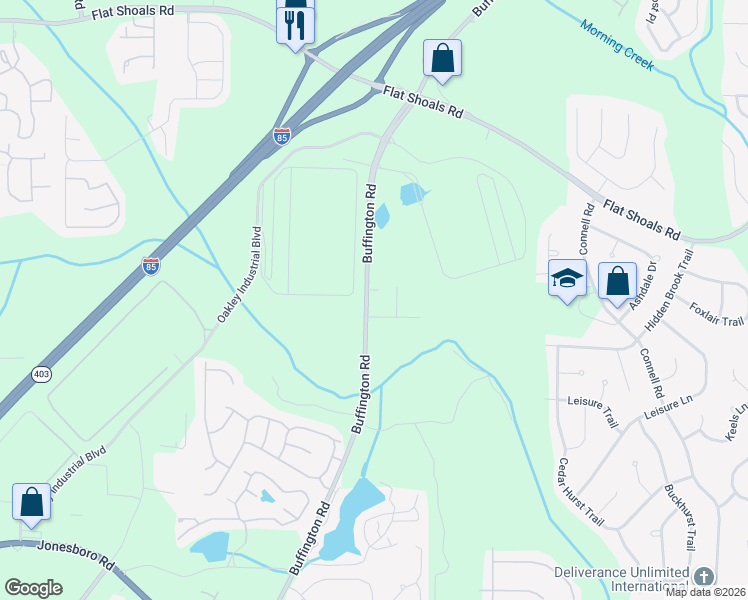 map of restaurants, bars, coffee shops, grocery stores, and more near 6558 Carriage Lane in Union City