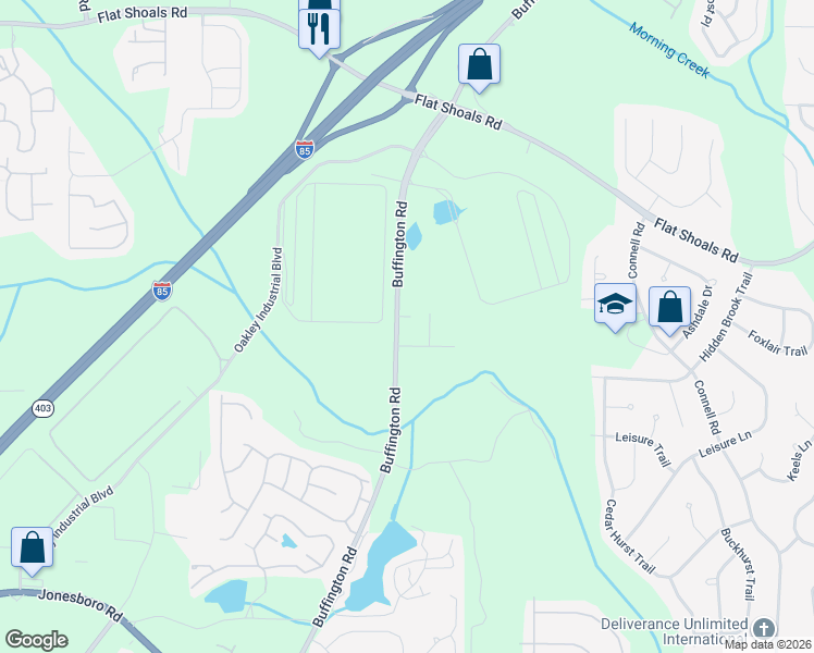 map of restaurants, bars, coffee shops, grocery stores, and more near 6558 Carriage Lane in Union City
