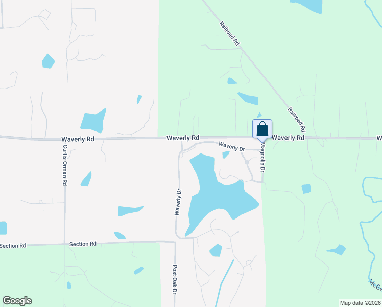 map of restaurants, bars, coffee shops, grocery stores, and more near Waverly Drive in West Point