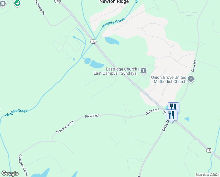 map of restaurants, bars, coffee shops, grocery stores, and more near 65 Vinny's Terrace in Covington