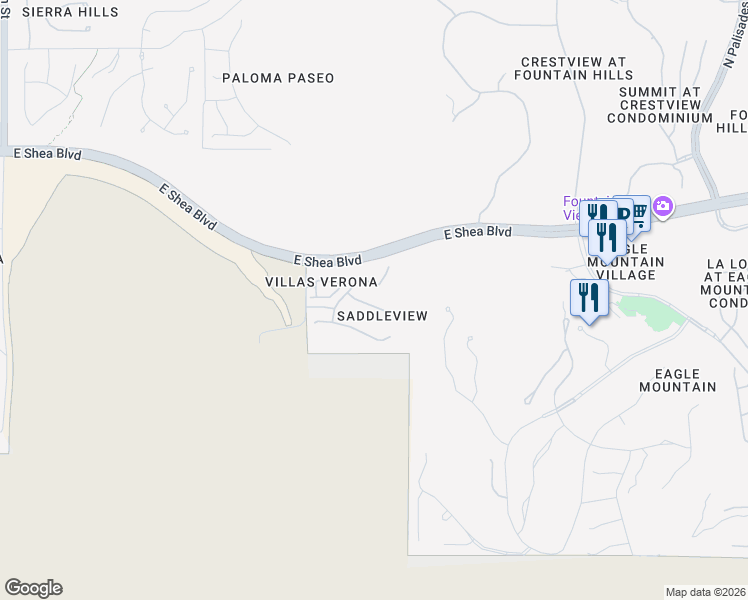 map of restaurants, bars, coffee shops, grocery stores, and more near 14323 East Thoroughbred Trail in Scottsdale