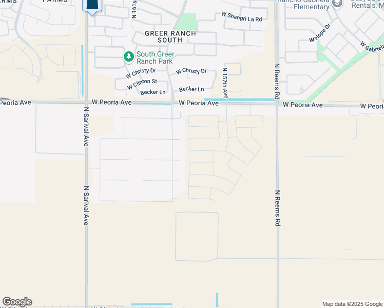 map of restaurants, bars, coffee shops, grocery stores, and more near 15833 West Camden Court in Waddell