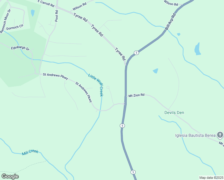 map of restaurants, bars, coffee shops, grocery stores, and more near 8315 Loch Lomand Ln in Douglas County
