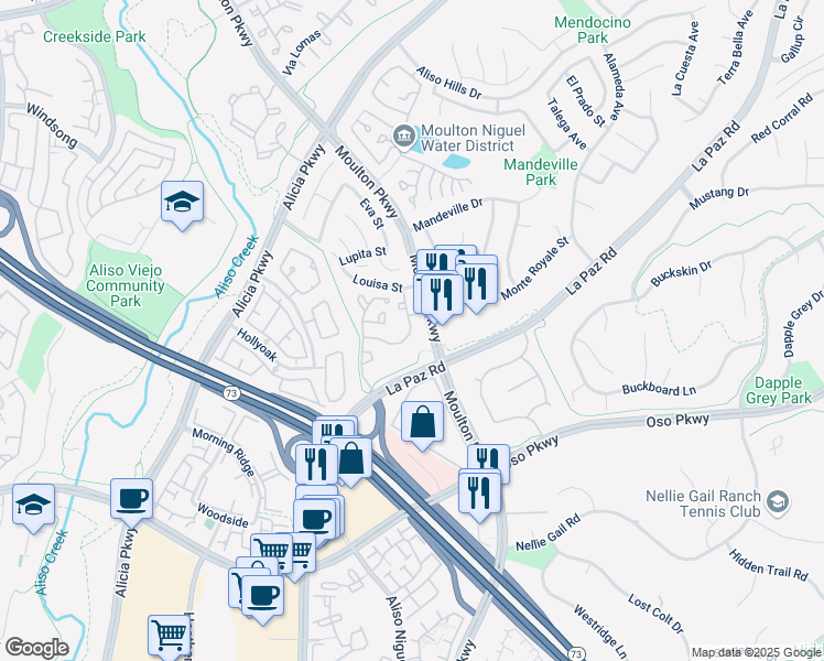 map of restaurants, bars, coffee shops, grocery stores, and more near in Laguna Beach
