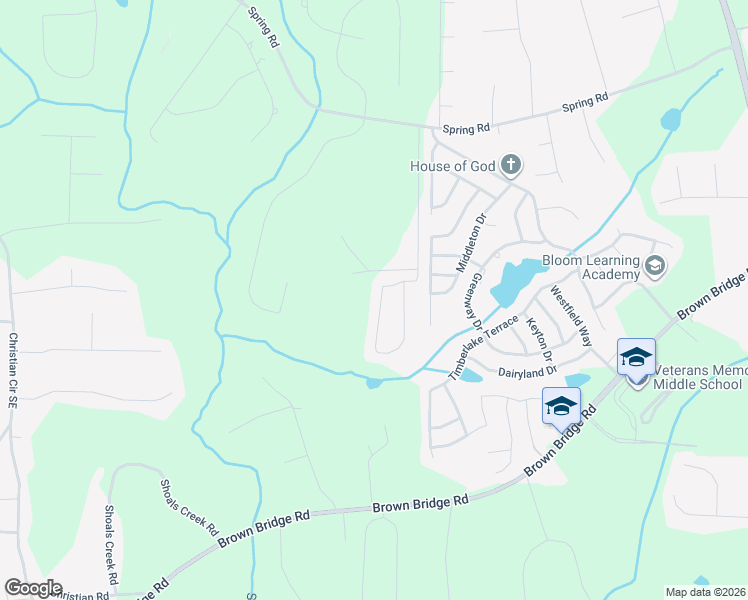 map of restaurants, bars, coffee shops, grocery stores, and more near 310 McGiboney Lane in Covington