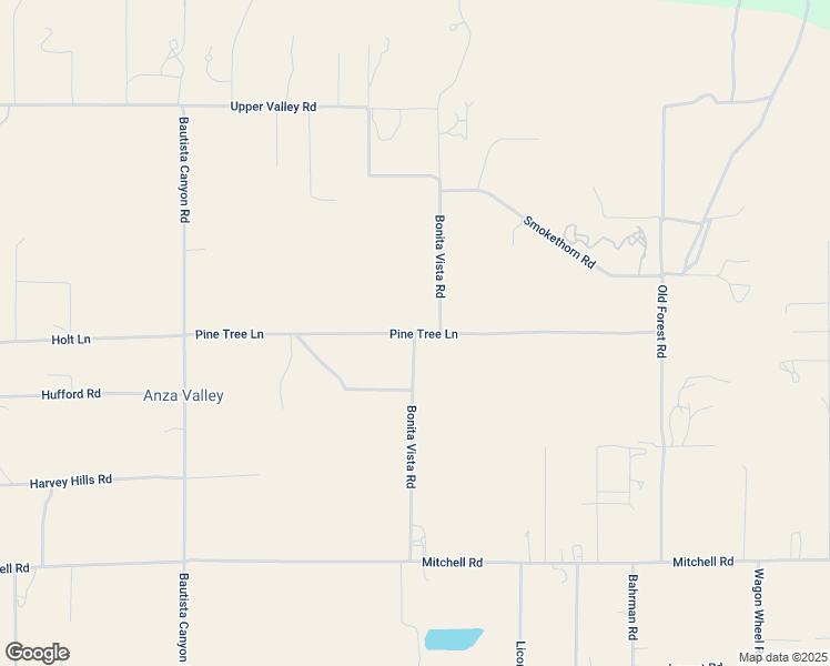 map of restaurants, bars, coffee shops, grocery stores, and more near Bonita Vista Road in Anza