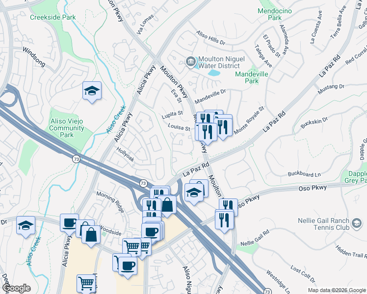 map of restaurants, bars, coffee shops, grocery stores, and more near in Laguna Beach