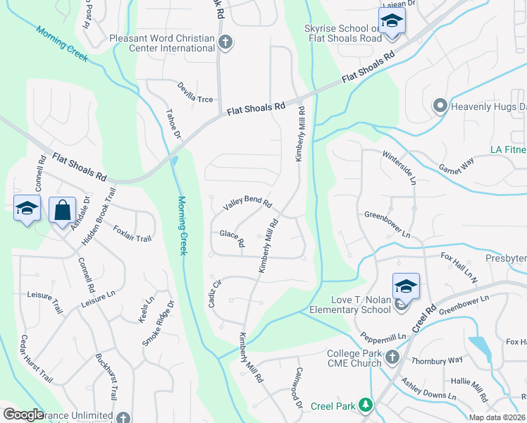 map of restaurants, bars, coffee shops, grocery stores, and more near in South Fulton