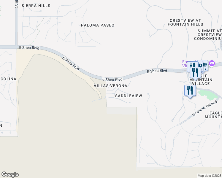map of restaurants, bars, coffee shops, grocery stores, and more near 10055 North 142nd Street in Scottsdale