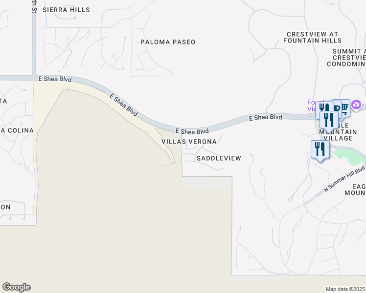 map of restaurants, bars, coffee shops, grocery stores, and more near 10055 North 142nd Street in Scottsdale