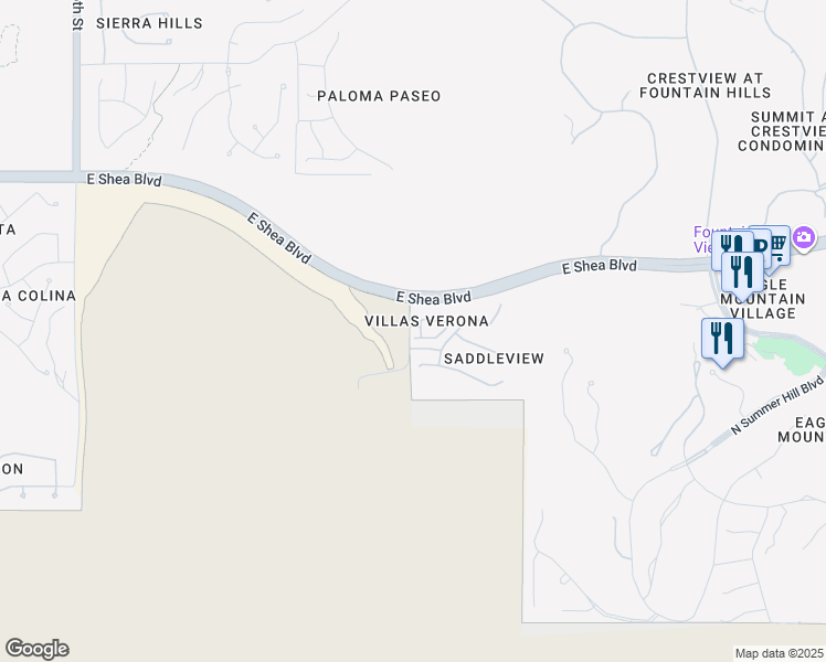 map of restaurants, bars, coffee shops, grocery stores, and more near 10055 North 142nd Street in Scottsdale
