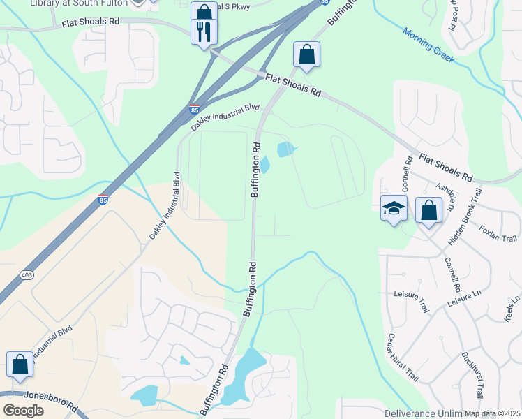 map of restaurants, bars, coffee shops, grocery stores, and more near 6565 Carriage Court in Union City