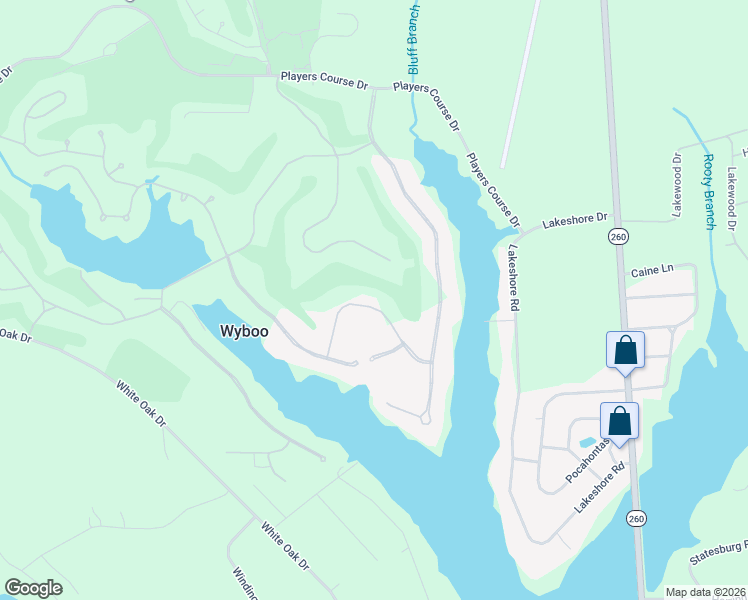 map of restaurants, bars, coffee shops, grocery stores, and more near 24 North Lake Circle in Manning