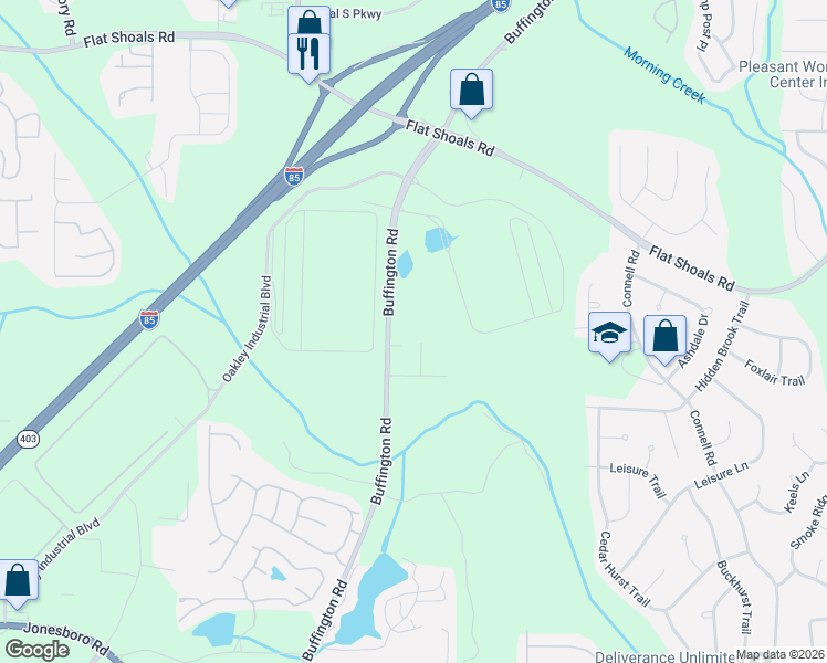 map of restaurants, bars, coffee shops, grocery stores, and more near 6565 Carriage Court in Union City