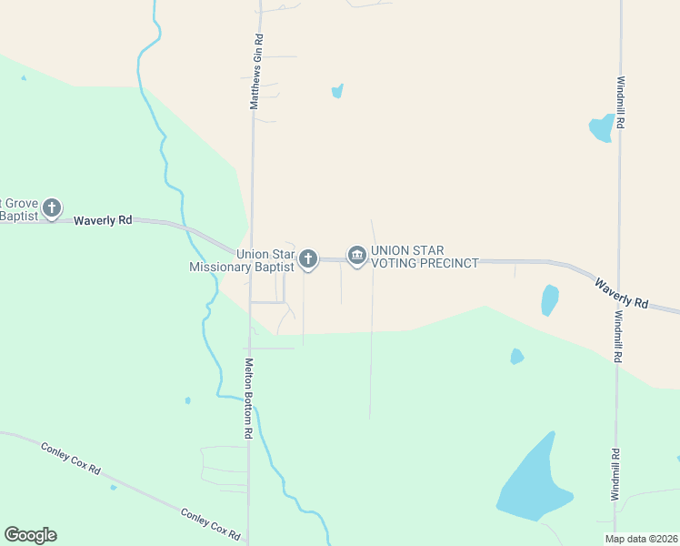 map of restaurants, bars, coffee shops, grocery stores, and more near Union Star Road in West Point