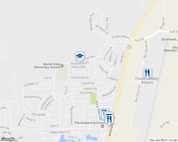 map of restaurants, bars, coffee shops, grocery stores, and more near 37446 Lumiere Avenue in Murrieta