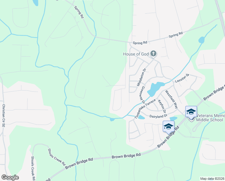 map of restaurants, bars, coffee shops, grocery stores, and more near 310 McGiboney Lane in Covington