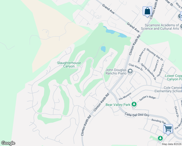 map of restaurants, bars, coffee shops, grocery stores, and more near 38281 Shoal Creek Drive in Murrieta