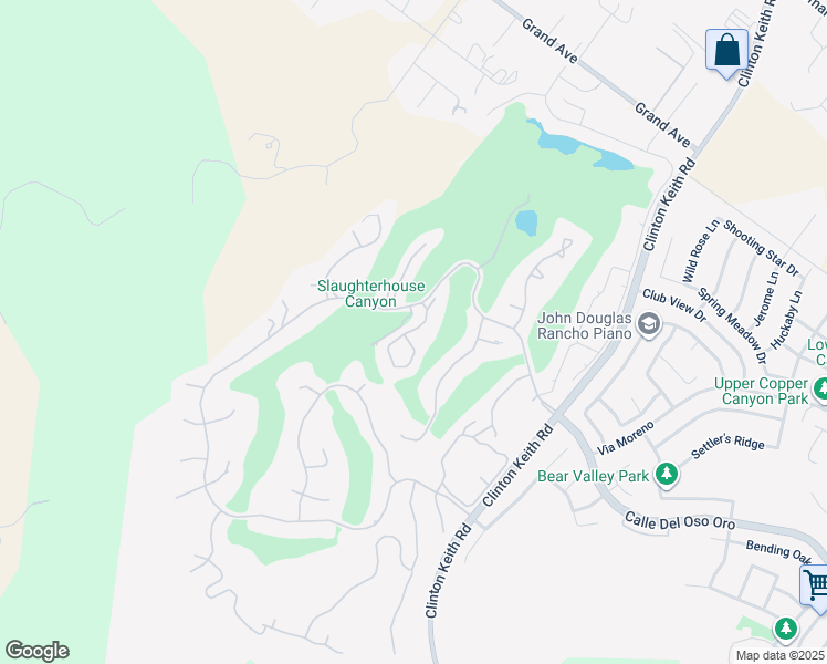 map of restaurants, bars, coffee shops, grocery stores, and more near 38231 Oaktree Loop in Murrieta
