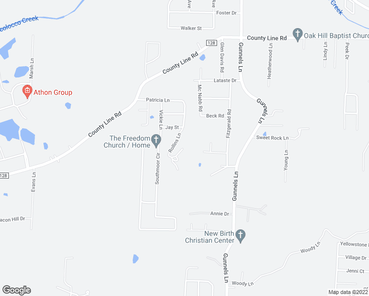 map of restaurants, bars, coffee shops, grocery stores, and more near 71 Rollins Lane in Oxford