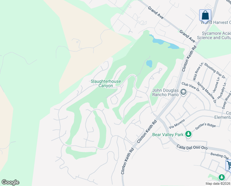 map of restaurants, bars, coffee shops, grocery stores, and more near 38285 Oaktree Loop in Murrieta