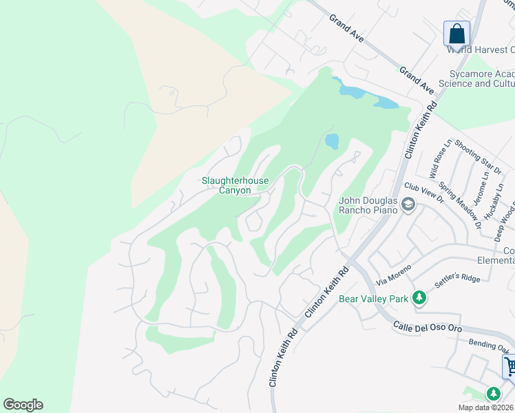 map of restaurants, bars, coffee shops, grocery stores, and more near 38285 Oaktree Loop in Murrieta