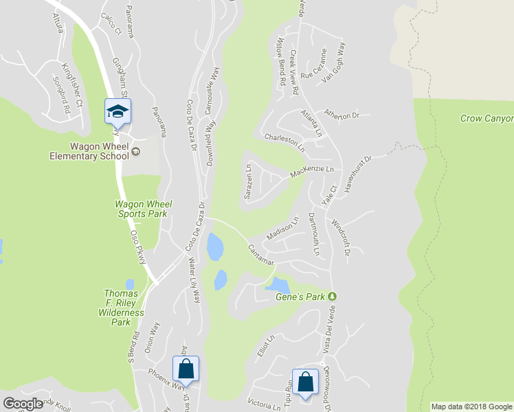 map of restaurants, bars, coffee shops, grocery stores, and more near 8 Mackenzie Lane in Trabuco Canyon