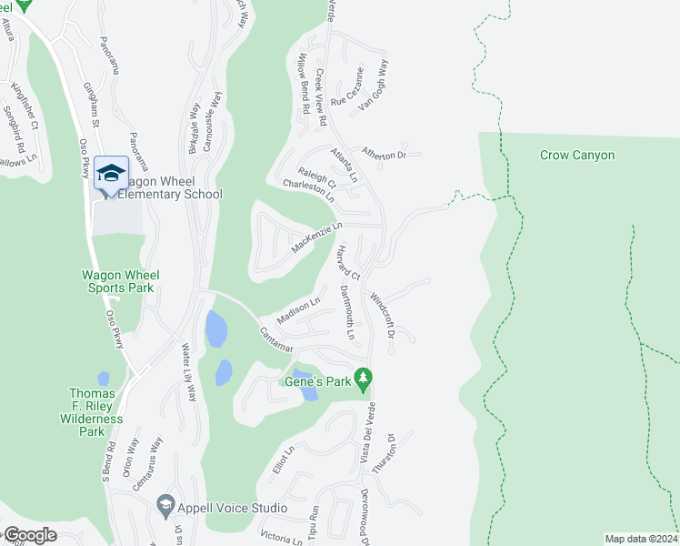 map of restaurants, bars, coffee shops, grocery stores, and more near 29 Harvard Court in Coto de Caza