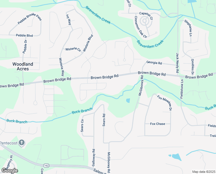 map of restaurants, bars, coffee shops, grocery stores, and more near 170 Forray Drive in Covington
