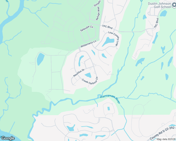 map of restaurants, bars, coffee shops, grocery stores, and more near 547 Nautilus Drive in Murrells Inlet