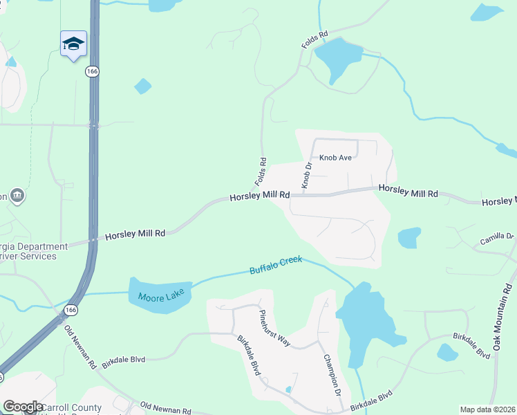 map of restaurants, bars, coffee shops, grocery stores, and more near 567 Horsley Mill Road in Carrollton